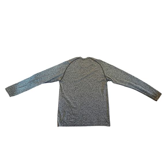 Men M Lululemon Live In Practice Crewneck Long Sleeved Printed Shirt Tee Top - Picture 5 of 6